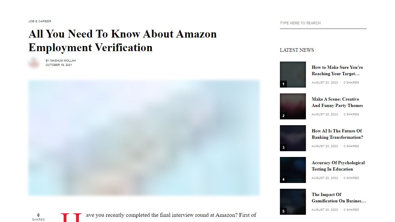 All You Need To Know About Amazon Employment Verification